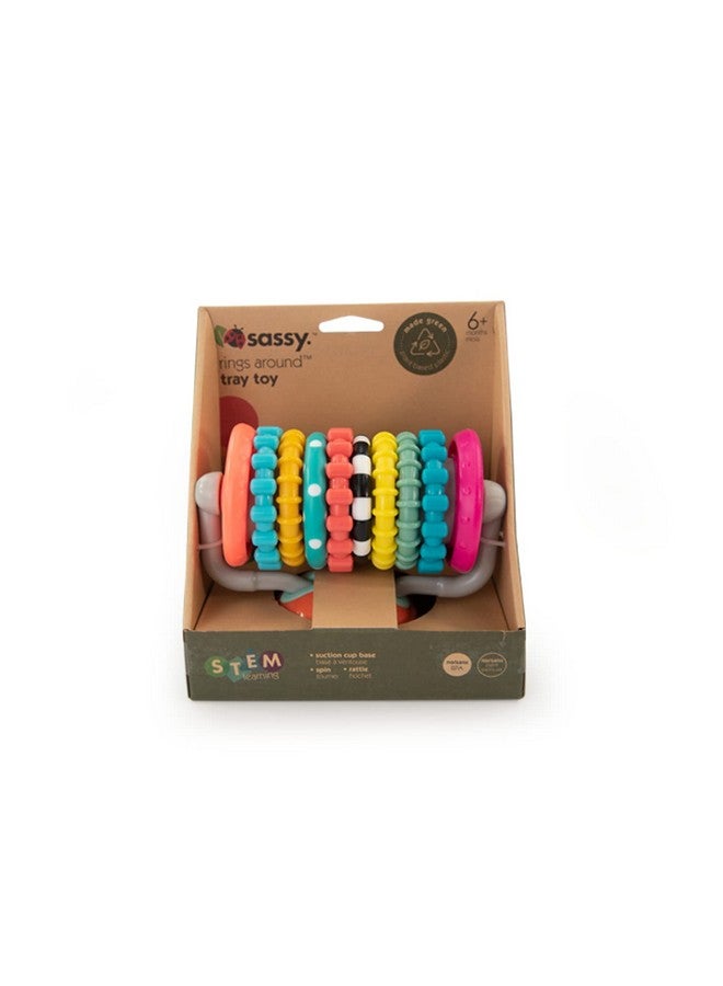 Sassy Eco Rings Around Tray Toy | Made Green with Plant-Based Plastic | 6+ Months - Image 5