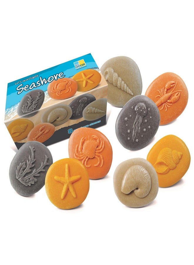 Yellow Door Let's Investigate - Seashore, Set of 8 Stone Figures - Image 1