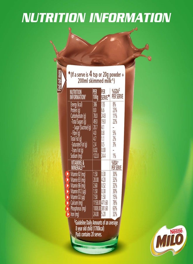 MILO Nestle Activ-Go Powder (Chocolate Flavour) Tin, 400 G - Image 5
