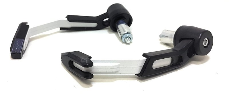 GONAMA Universal 7/8in 22mm Motorcycle Adjustable CNC Aluminum Handlebar Brake Clutch Lever Hand Guard Protector for Motorcycle, Motorbike (White) - Image 3
