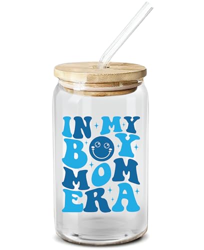 NewEleven Gifts For Mom New Mother Gifts For a Mom of Boys Pregnant Mother Expecting Momomy Mama Moms To Be Mommy To Be 16 Oz Coffee Glass