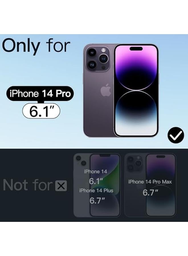 Jetech Case For Iphone 14 Pro 6.1 Inch Compatible With Magsafe Cute Unique And Aesthetic Design Translucent Back Shockproof Phone Cover Deep Purple - Image 2