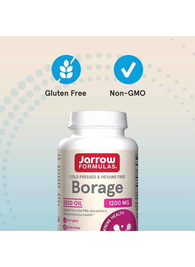 jarrow formulas Jarrow Formulas Borage 1200 mg - 120 Softgels - Source of GLA - Borage Oil Supplement - For Skin Health & Immune System Support, Mild PMS Discomfort Support - Up to 120 Servings  - Image 5