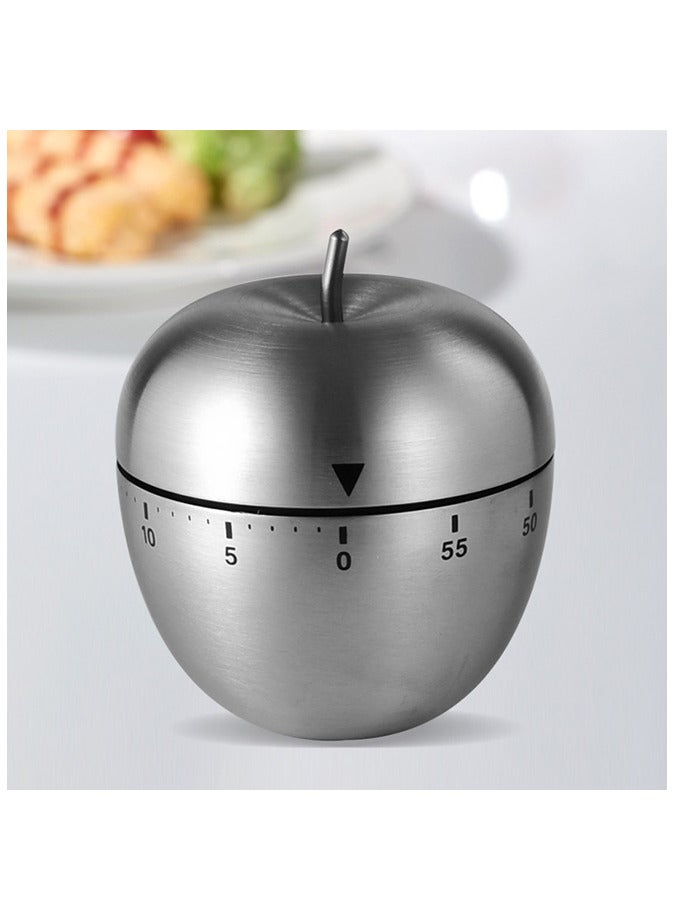 Kitchen Timer Cute Manual Stainless Steel Metal  - Image 1