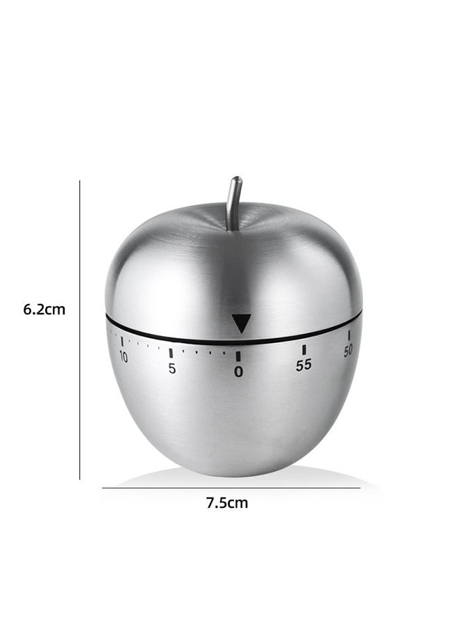 Kitchen Timer Cute Manual Stainless Steel Metal  - Image 2