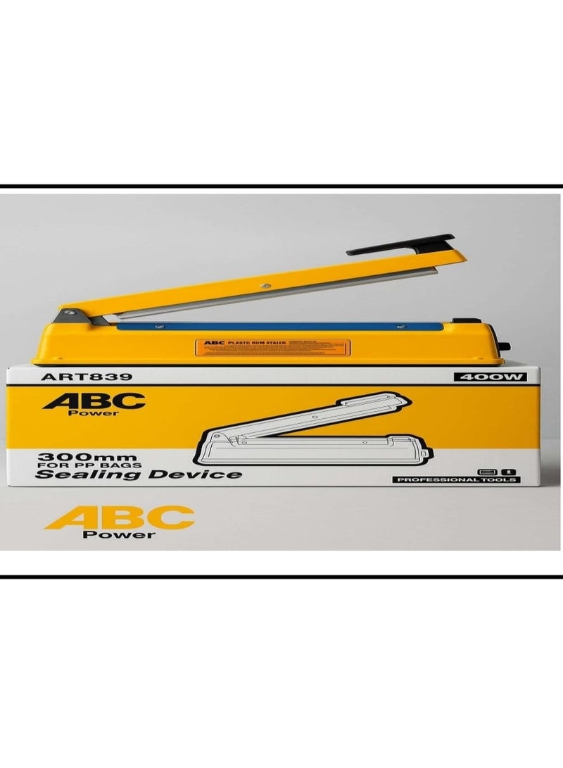 اي بي سي ماكينة لحام أكياس معدن 300 مم – ABC ART839 بقدرة 400 وات
