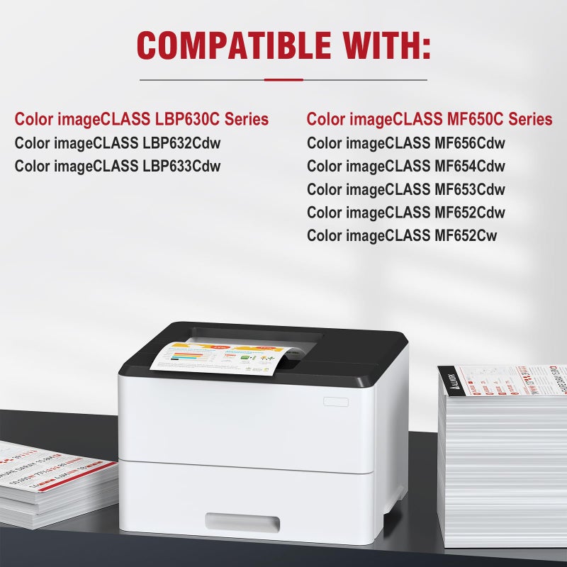 ALLWORK 067H Toner Cartridge High Capacity Compatible Replacement Compatible for Canon 067 Toner Cartridge Set Works for Canon Color imageCLASS MF650C LBP630C Series MF656Cdw MF654Cdw MF652Cw LBP632Cdw 4Pack - Image 2