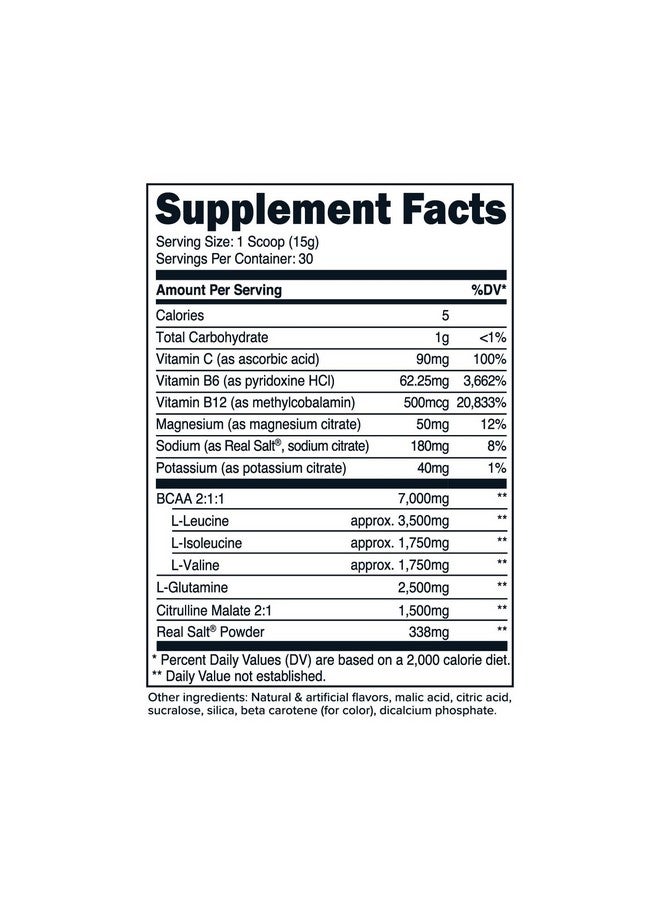 Primaforce BCAA Powder (Pineapple Mango) (30 Servings) - 7000MG 2:1:1 BCAAs, Post-Workout Recovery Drink with Amino Acids and Real Salt for Men & Women - Image 2
