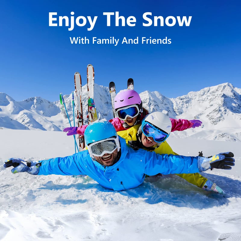 Odtmger Ski Gloves, Warmest Waterproof and Breathable Snow Gloves for Cold Weather, Fits Both Men & Women,for Parent Child Outdoor - Image 4