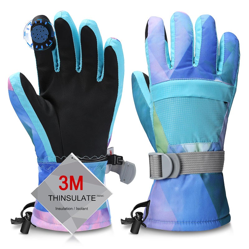 Odtmger Ski Gloves, Warmest Waterproof and Breathable Snow Gloves for Cold Weather, Fits Both Men & Women,for Parent Child Outdoor - Image 1
