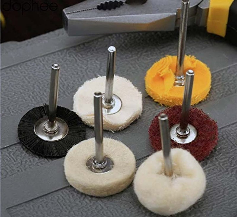 DIY Crafts DIY Crafts Pack of 3 Sets 5x3 Buffing Wheel Pack of 3 Sets 5x3 Buffing Wheel Mini Polishing Pad Abrasive Buffing Wheel 1 Set Pack of 3 Sets 5x3 Buffing Wheel  - Image 5