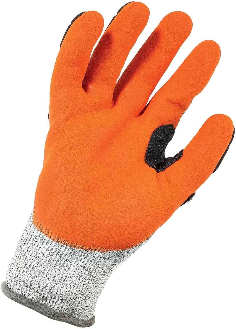 Ergodyne Ergodyne ProFlex 922CR Cut Resistant Work Gloves ANSI A3 Sandy Nitrile Coated Palms for Grip Impact Protection 13g Gray Large  - Image 3