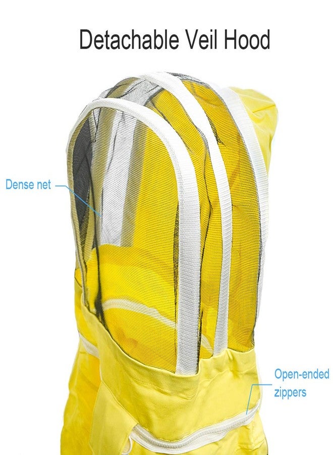 Luwint Kids Beekeeping Suits - Full Body Protection Children Bee Beekeeper Jacket with Gloves and Ventilated Hood (4'2''-4'7'' Height) - Image 4