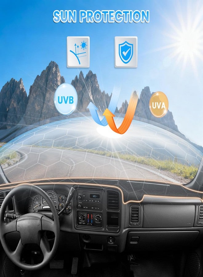 KUST Car Dash Cover for 1999-2006 GMC Sierra/Chevy Chevrolet Silverado 1500 2500 3500 HD,2000-2006 GMC Yukon/Yukon XL/Chevy Suburban Tahoe Avalanche Dashboard Cover Accessories for Sierra/Silverado - Image 2