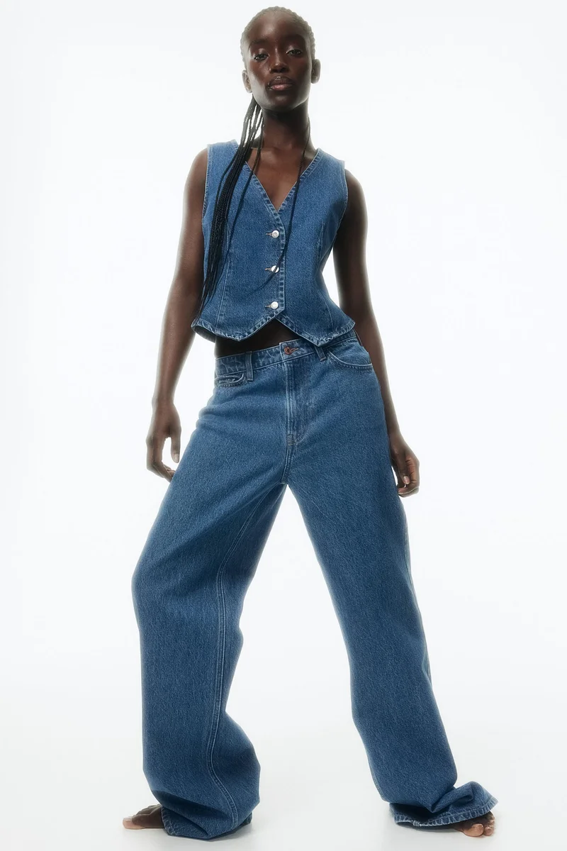 اتش اند ام صدرية دنيم