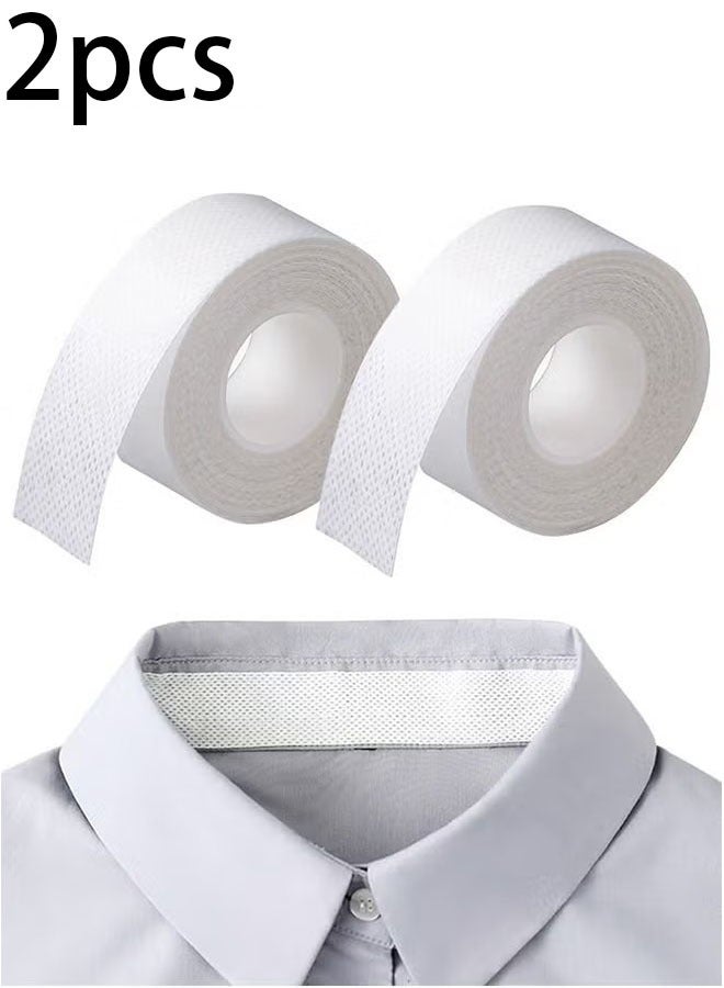 Ailily Disposable Collar Protector Sweat Pads, Self-adhesive Shirt Collar Protector Comfortable Collar Sweat Pads Shirt Neck Liner Invisible Protector Hat Sweat Liner Against Sweat Stains - Image 1