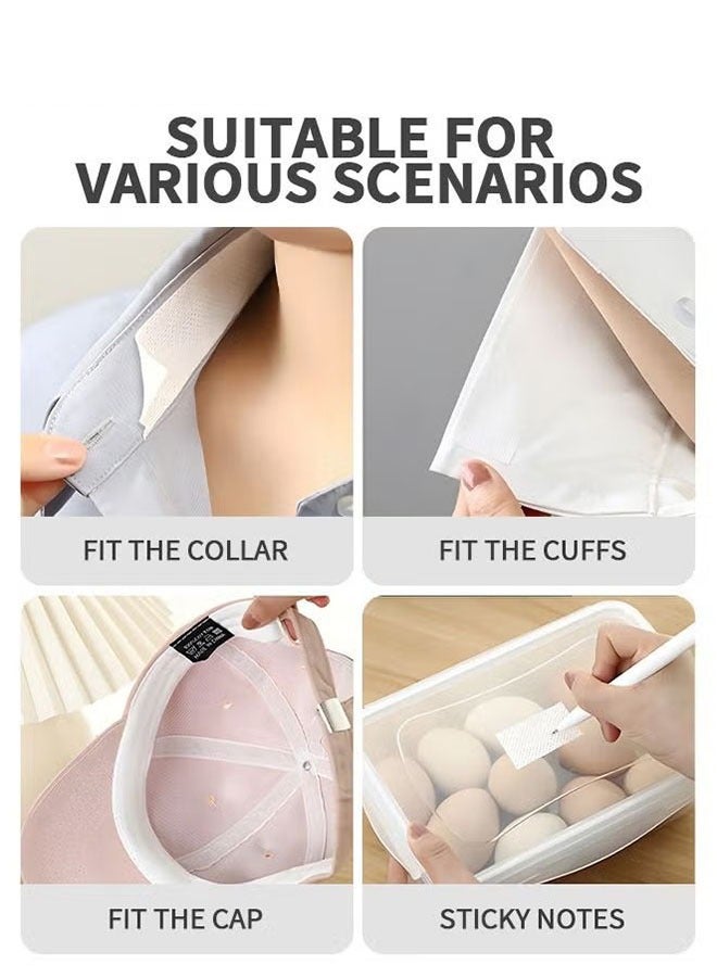 Ailily Disposable Collar Protector Sweat Pads, Self-adhesive Shirt Collar Protector Comfortable Collar Sweat Pads Shirt Neck Liner Invisible Protector Hat Sweat Liner Against Sweat Stains - Image 4