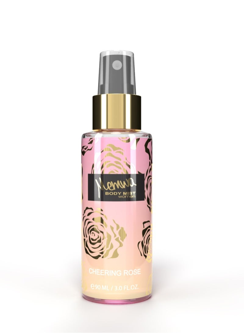 Memwa رذاذ الجسم تشجيع الورد 90 مل للنساء