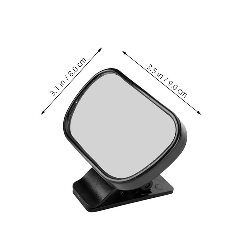 2pcs Suction Cup Shatterproof Baby Car Mirror Rear Facing Backseat Wide Angle View - Image 3