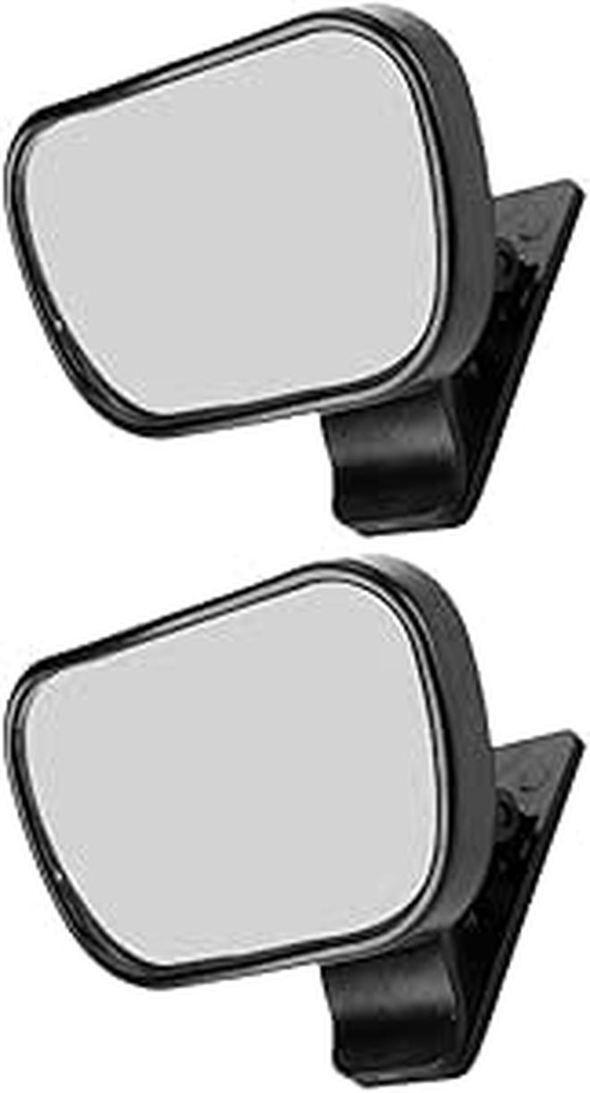 2pcs Suction Cup Shatterproof Baby Car Mirror Rear Facing Backseat Wide Angle View - Image 1