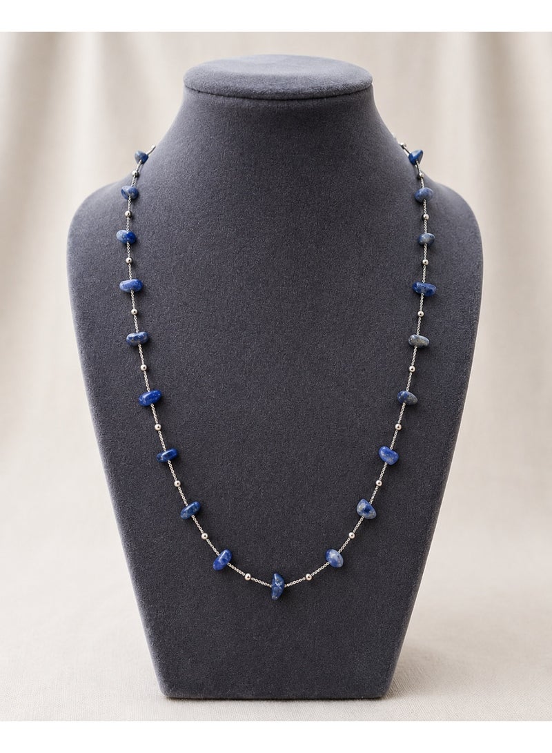 Soke Glow Jewelry Lapis Lazuli Semi-Precious Stone Necklace - Image 3