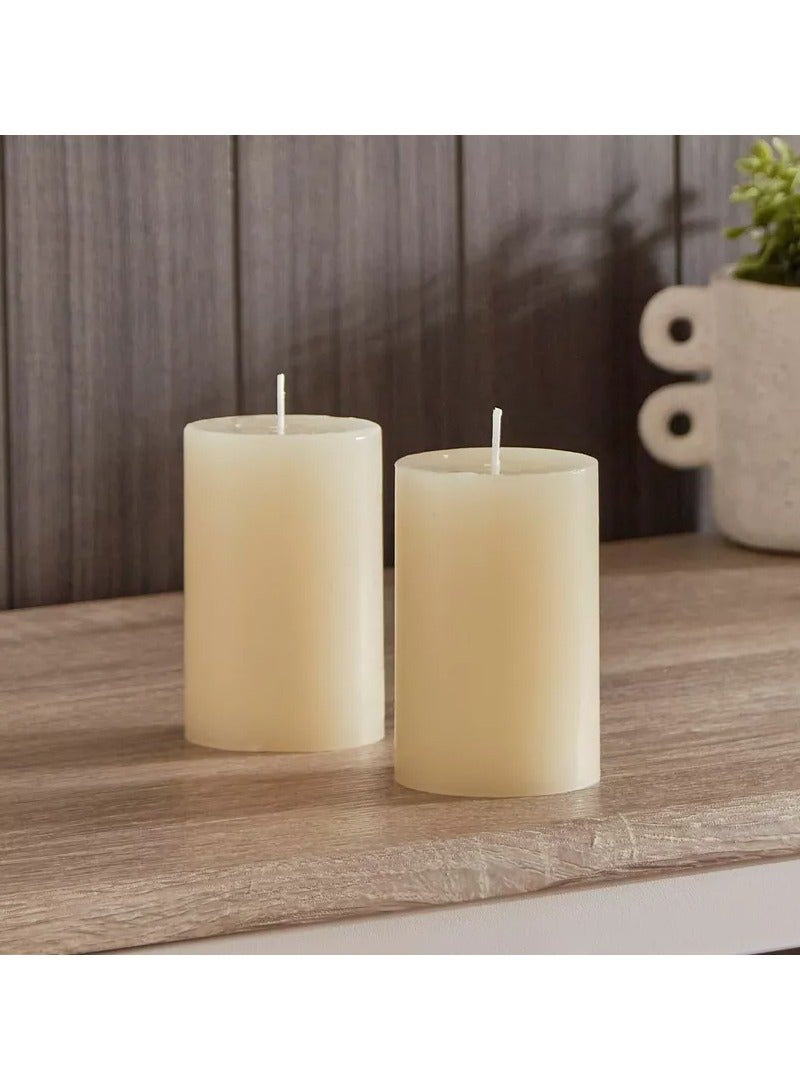 هوم بوكس طقم شموع عمودية من ريدا مكون من قطعتين - 6.3×10 سم - Image 1