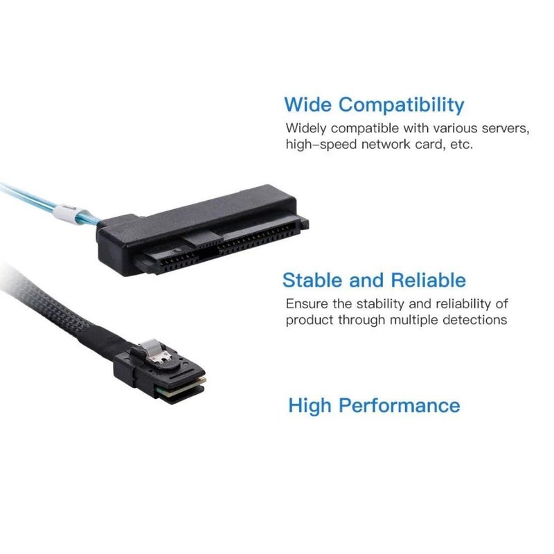 Chenyang 1M Mini SAS SFF-8087 36Pin Host to 4 SAS SFF-8482 Target Disk Cable with Power - Image 5