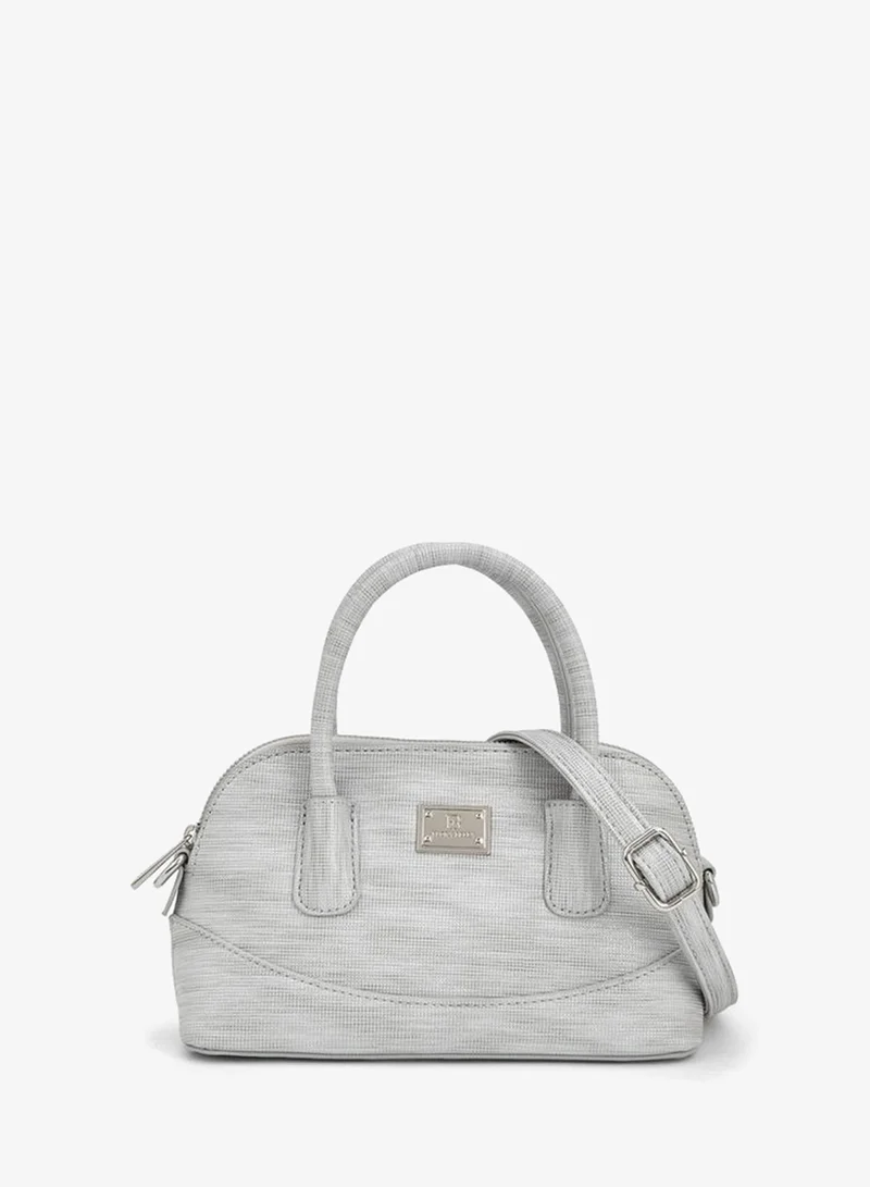 فلورا بيلا من شو إكسبرس Flora Bella Monogram Bag With Double Handles, Hanging Charm, And Additional Shoulder Strap