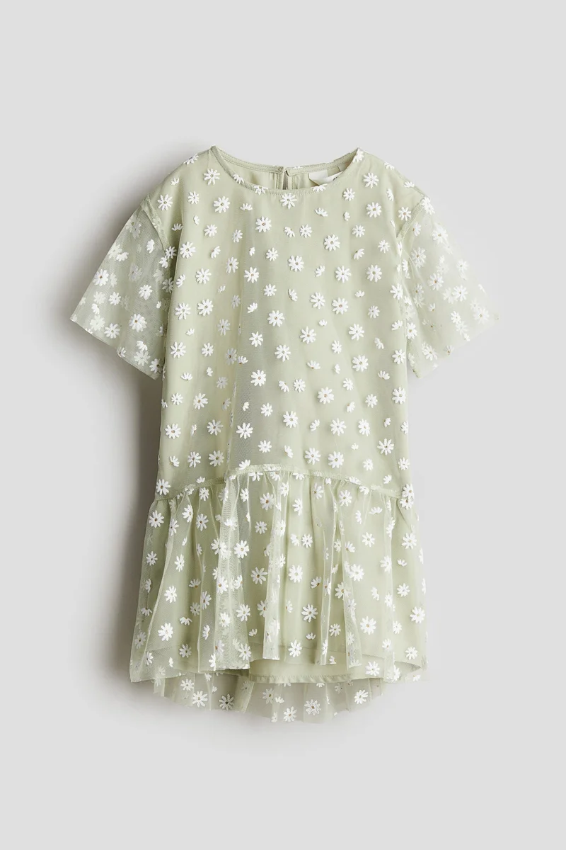 H&M Embroidered-detail dress