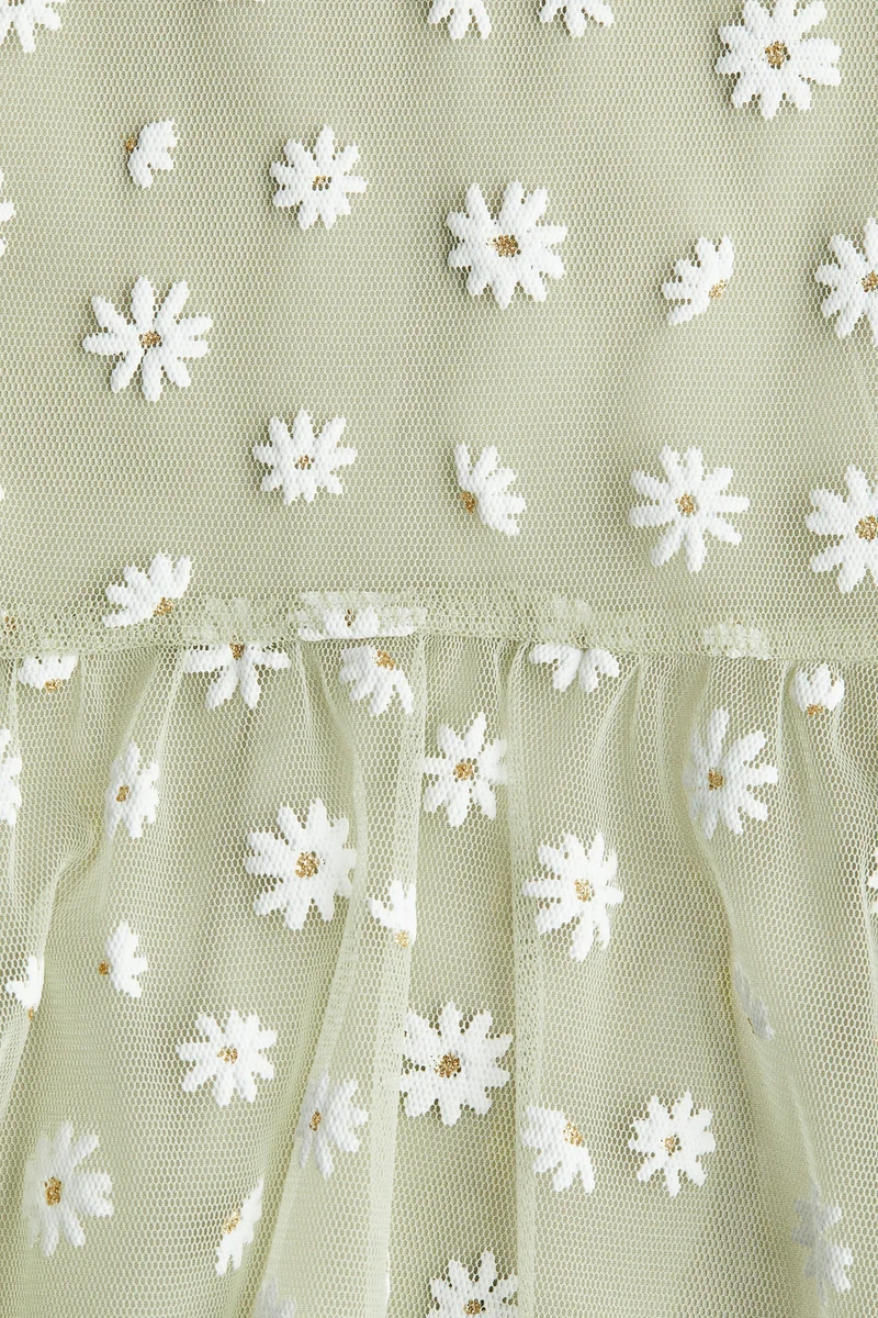 H&M Embroidered-detail dress