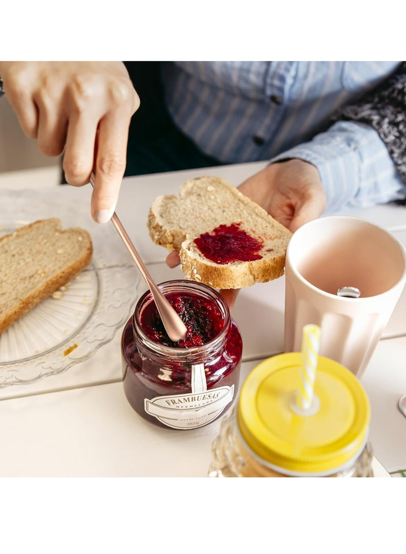 إسكدنيا 4 PCS Coffee Tea Spoon Mixing Spoon Coffee Stir Sticks Drink Stirrer Set with Long Handle - Image 5