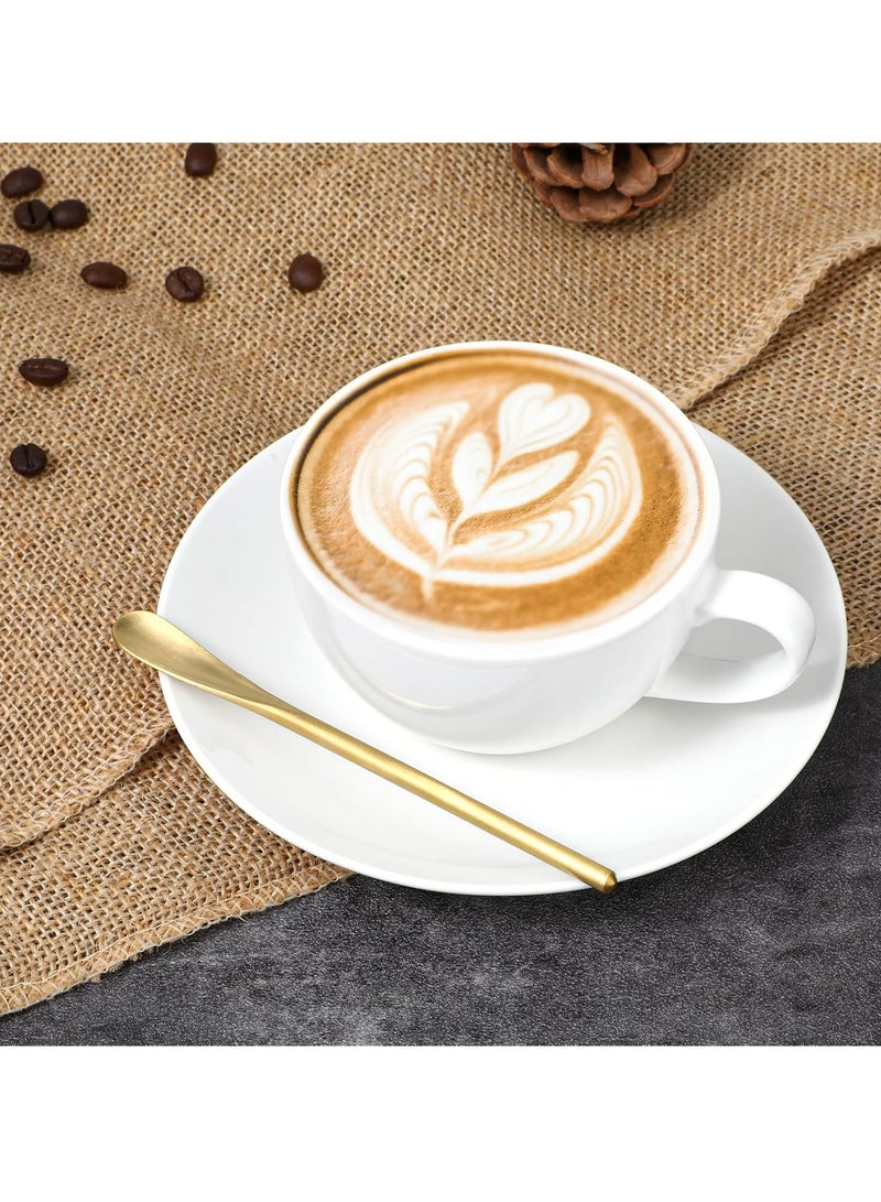 إسكدنيا 4 PCS Coffee Tea Spoon Mixing Spoon Coffee Stir Sticks Drink Stirrer Set with Long Handle - Image 4