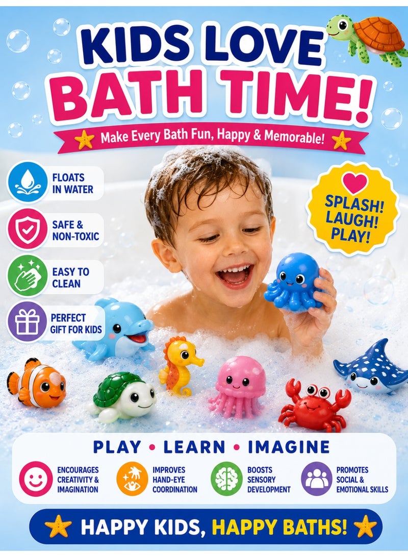 Eworld Kids Bath Bomb Gift Set, Pack of 12 Bath Bombs with Surprise Toys Inside, 12 Unique Scents, Colorful Fizzy Bath Bombs, Ocean Series Collectible Animal Toys, Skin-Friendly Gift for Boys & Girls - Image 5