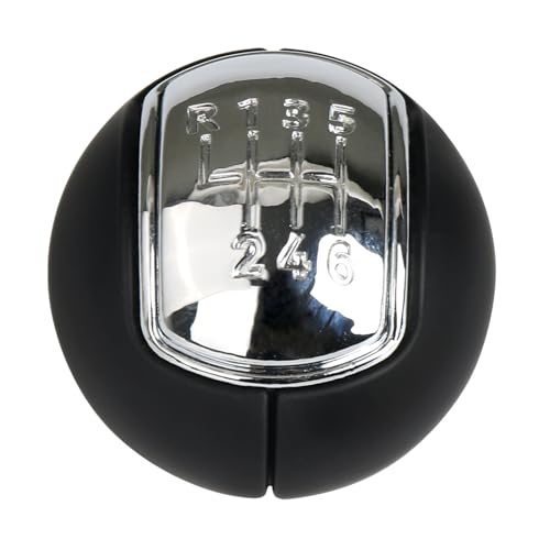 HONFQP Shift Knob for Gear Change Lever Compatible with Ford Mustang 2015-2023 6 Speed Manual Transmission MT82 Accessories Parts Replaces FR3Z7213AD Black Shaped Round FR3Z-7213-AD - Image 1