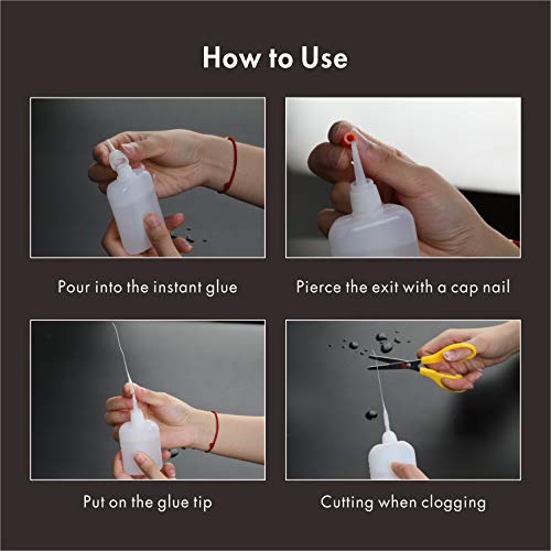 BAPHILE 300PCS CA Glue Micro-Tips, Precision Applicator with Glue Bottle for Hobby, Crafting, Lab Dispensing, Adhesive Dispensers - Image 5