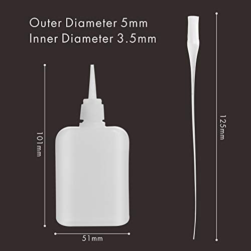 BAPHILE 300PCS CA Glue Micro-Tips, Precision Applicator with Glue Bottle for Hobby, Crafting, Lab Dispensing, Adhesive Dispensers - Image 2