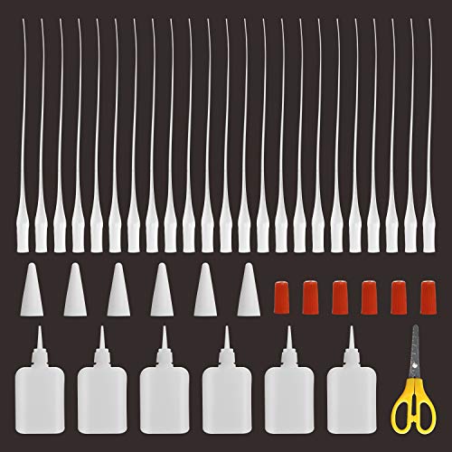 BAPHILE 300PCS CA Glue Micro-Tips, Precision Applicator with Glue Bottle for Hobby, Crafting, Lab Dispensing, Adhesive Dispensers - Image 1