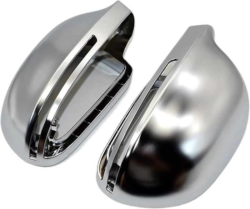 Vuzmode Matt Chrome Rearview Side Mirror Caps - Image 1