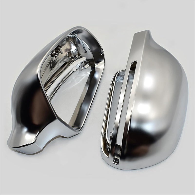 Vuzmode Matt Chrome Rearview Side Mirror Caps - Image 3