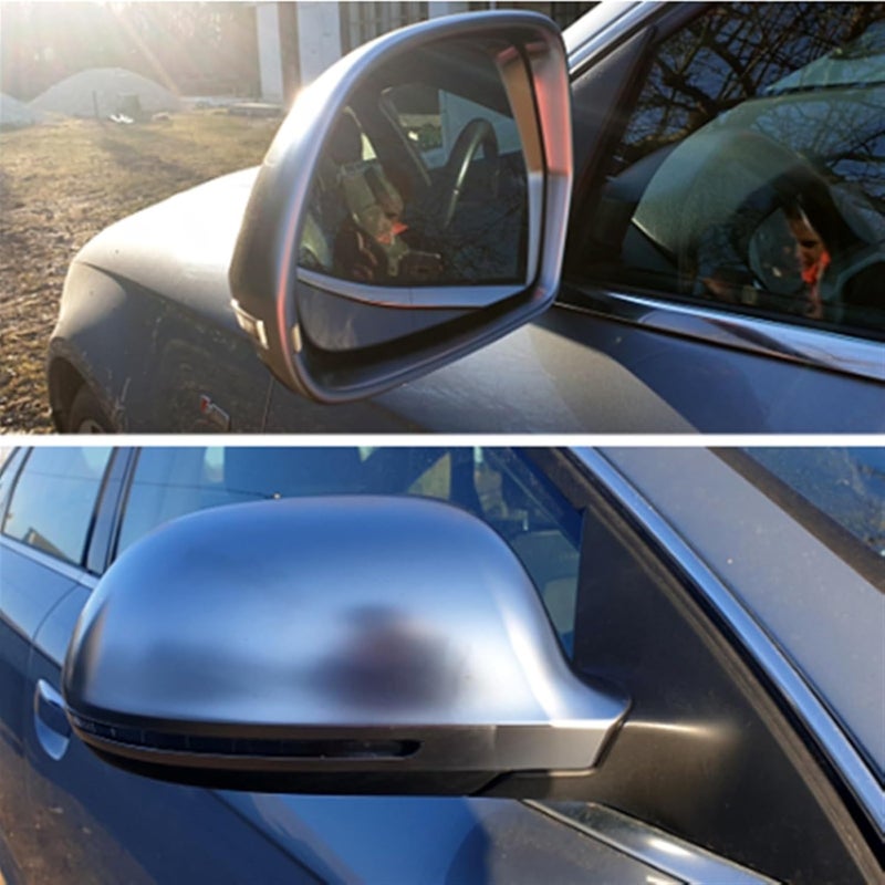 Vuzmode Matt Chrome Rearview Side Mirror Caps - Image 5