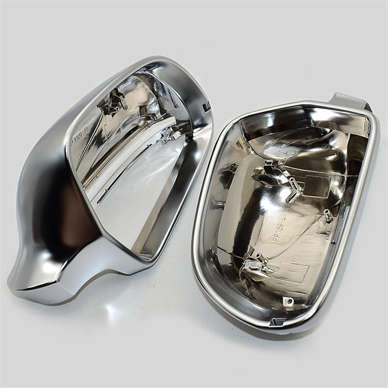 Vuzmode Matt Chrome Rearview Side Mirror Caps - Image 4