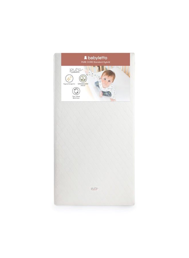 Babyletto Pure Core Crib Mattress, Hybrid Quilted Waterproof Cover, 2-Stage, Greenguard Gold Certified - Image 1
