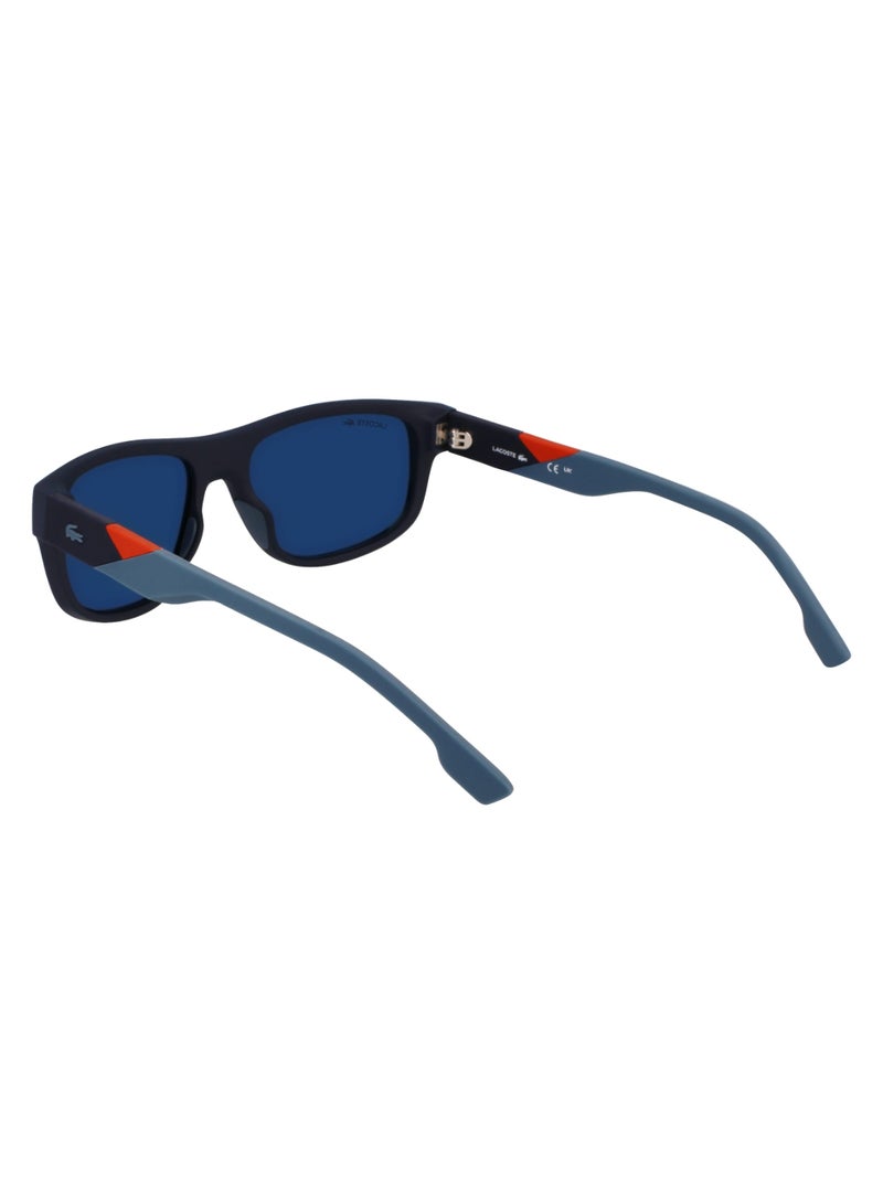 LACOSTE FULL RIM INJ-RUBBER INJECTED LACOSTE SUNS L6042S 5517 (424) MATTE BLUE/BLUE FLASH ORANGE - Image 5