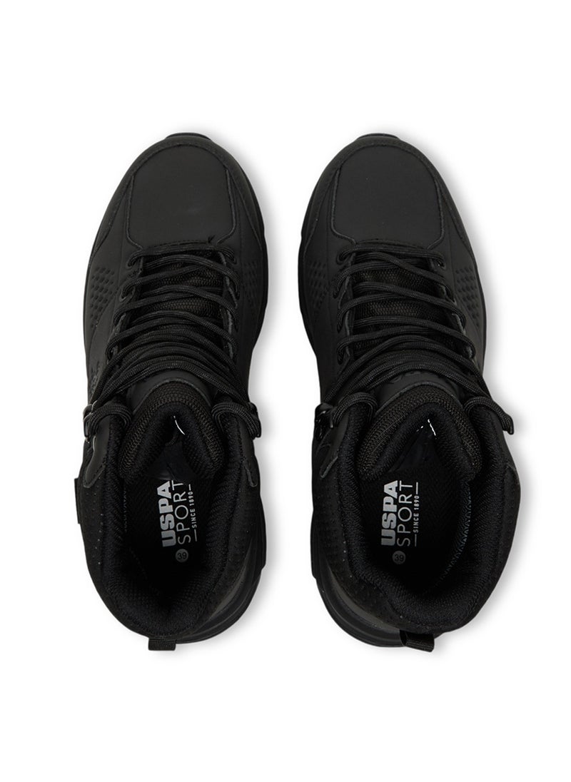 U.S. Polo Assn. Women's Black High-Top Waterproof Sneakers with Lace-Up Design – Durable and Stylish for All-Day Comfort  - Image 5