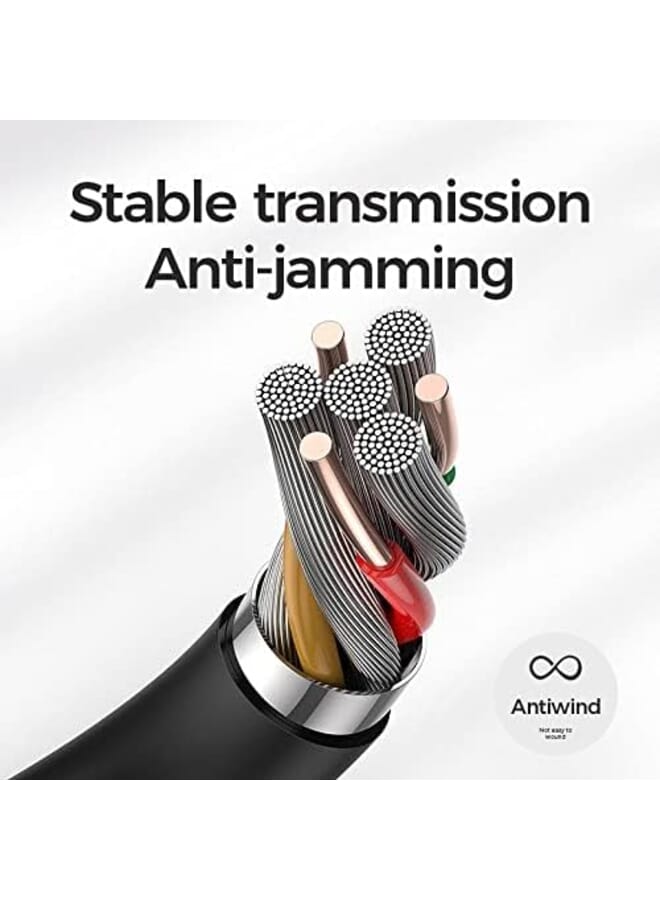 جوي روم ميكروفون Jr Lm2 True Wireless Lavalier للبث المباشر وتسجيل الفيديو مع قابس Lightning باللون الأسود - Image 2