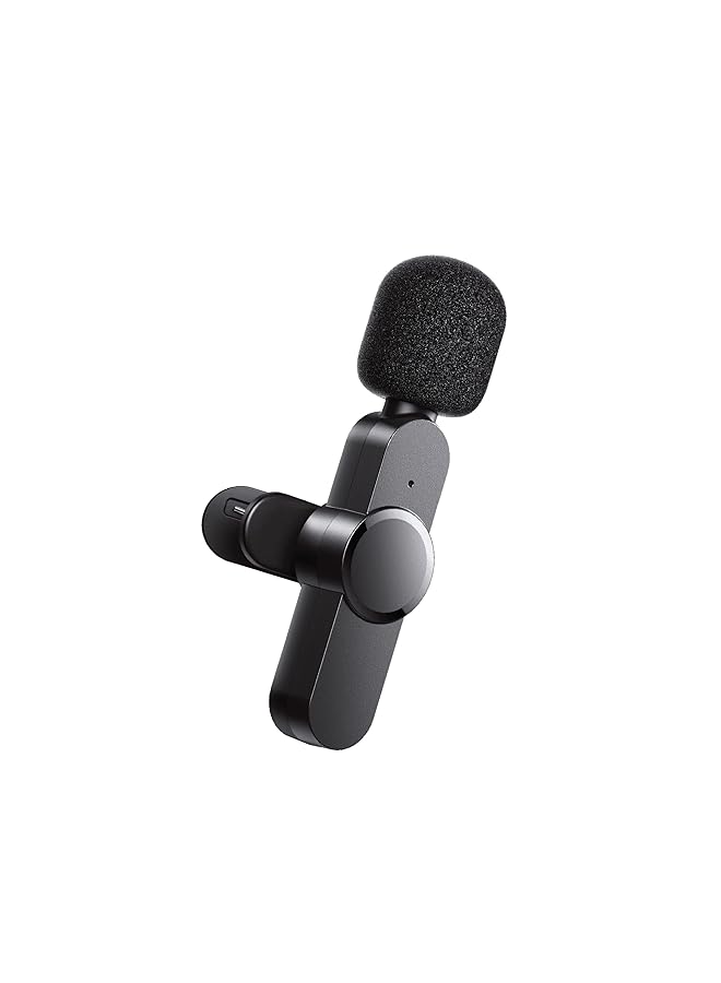 جوي روم ميكروفون Jr Lm2 True Wireless Lavalier للبث المباشر وتسجيل الفيديو مع قابس Lightning باللون الأسود - Image 1