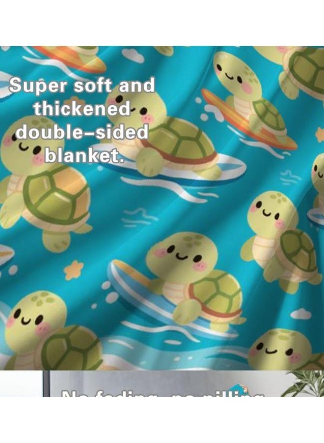 عام بطانية رقيقة من الفانيلا (حرارة ومريحة، ومناسبة للنوم واستخدام اللعبة والغبار والرمل) 150 سم * 200 سم - 539 - Image 4