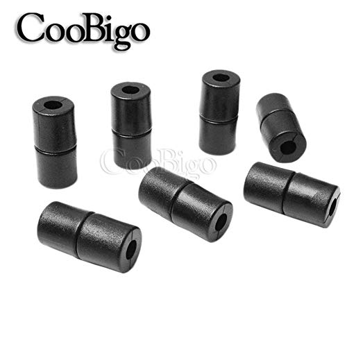 CooBigo 100pcs Black Plastic Buckles Lanyard Safety Breakaway Pop Barrel Connectors for Paracord & Ribbon Lanyards Necklace - Image 5