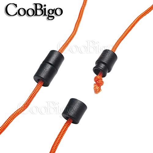 CooBigo 100pcs Black Plastic Buckles Lanyard Safety Breakaway Pop Barrel Connectors for Paracord & Ribbon Lanyards Necklace - Image 3