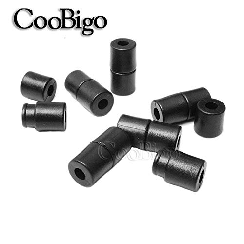 CooBigo 100pcs Black Plastic Buckles Lanyard Safety Breakaway Pop Barrel Connectors for Paracord & Ribbon Lanyards Necklace - Image 4